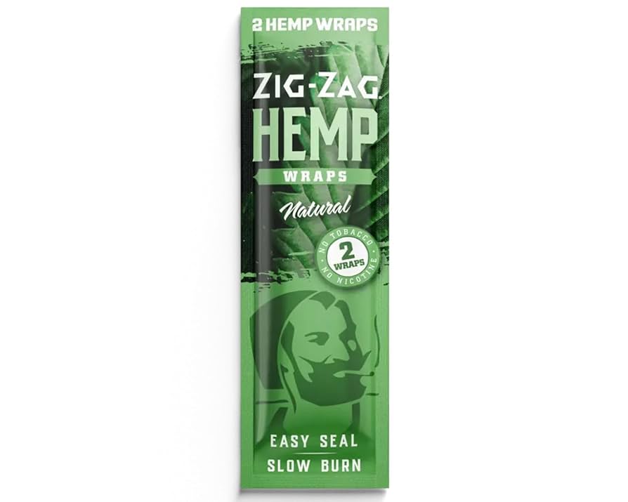 Amazon.com: ZIG-ZAG Hemp Wraps 25-Pack - Natural (2 Wraps